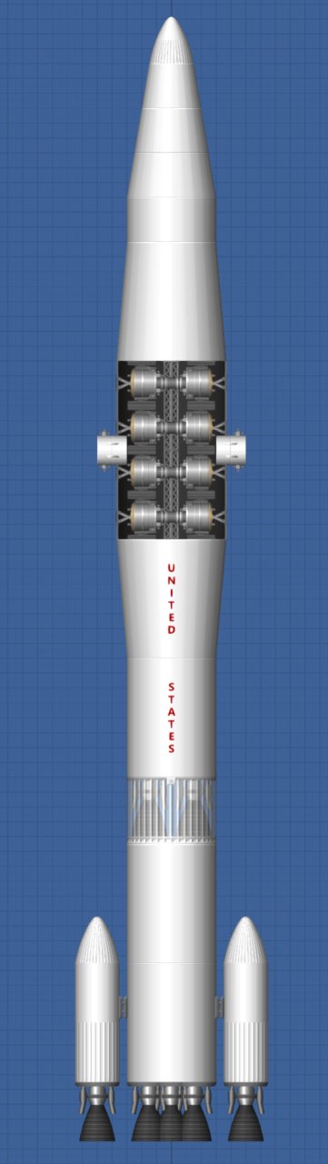 Rocket with 8 satellites Spaceflight Simulator