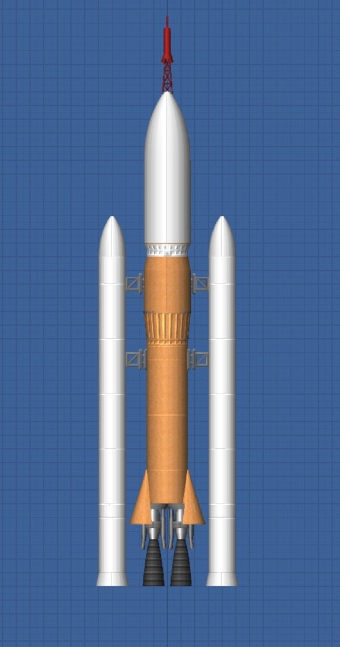 Rocket with cargo Spaceflight Simulator