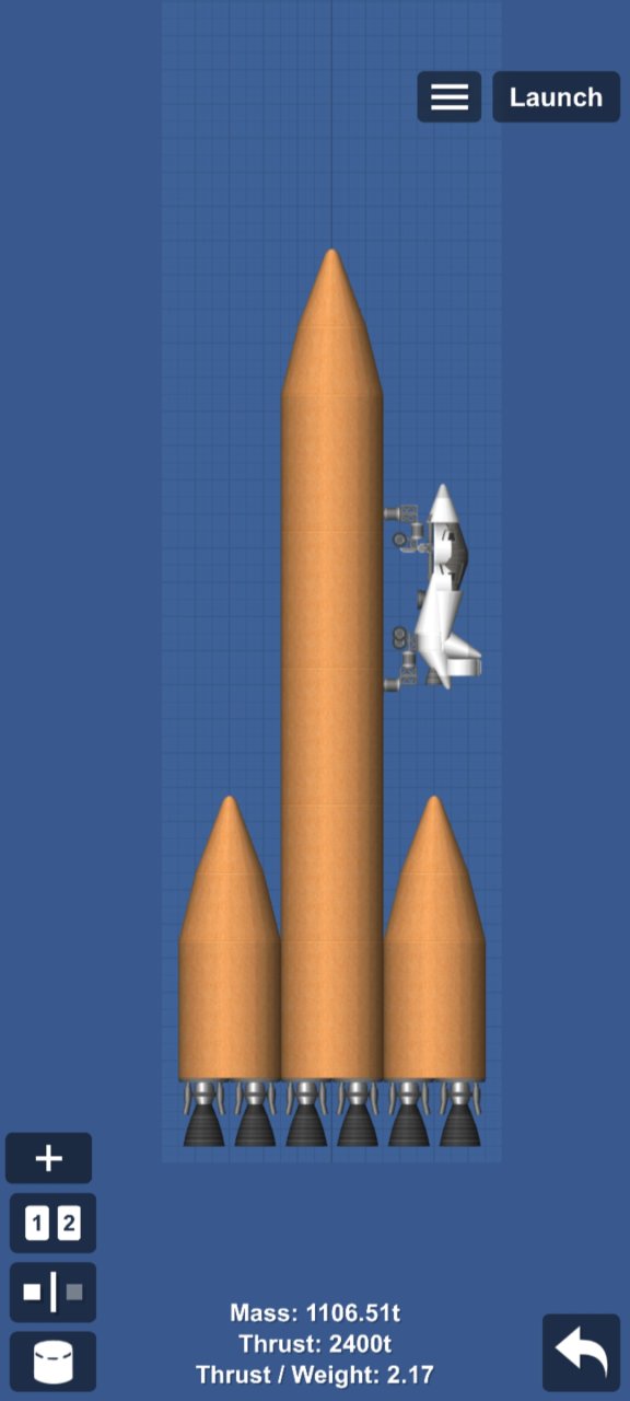 Rocket with fighter jet Spaceflight Simulator
