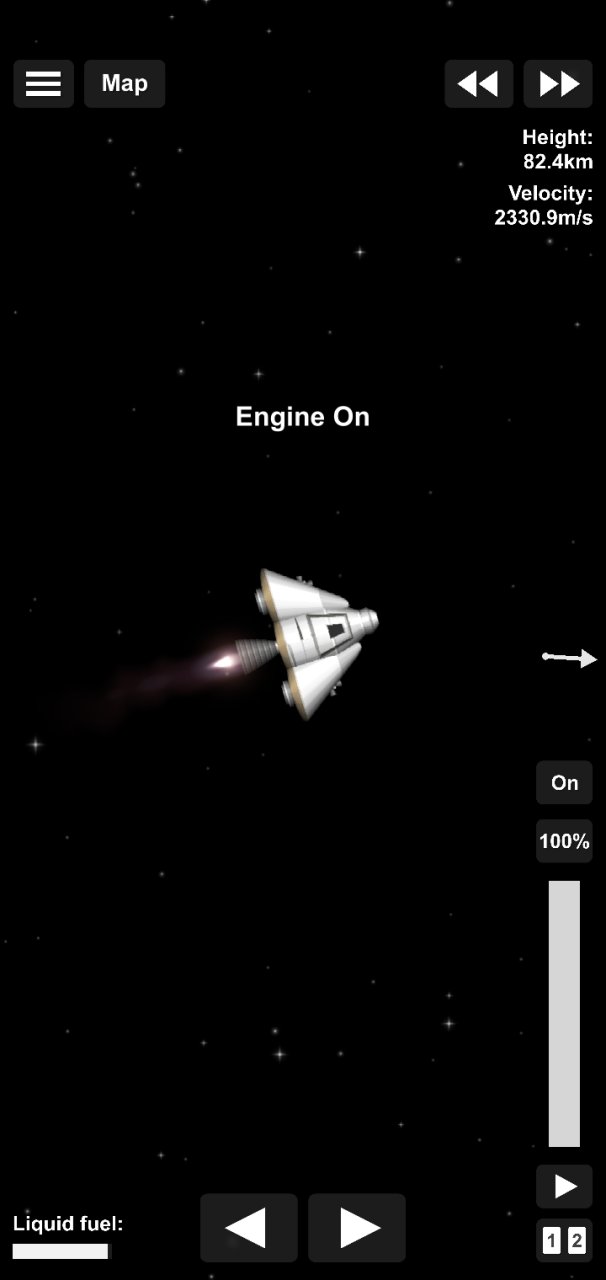 Rocket with launch pad (no dlc Spaceflight Simulator
