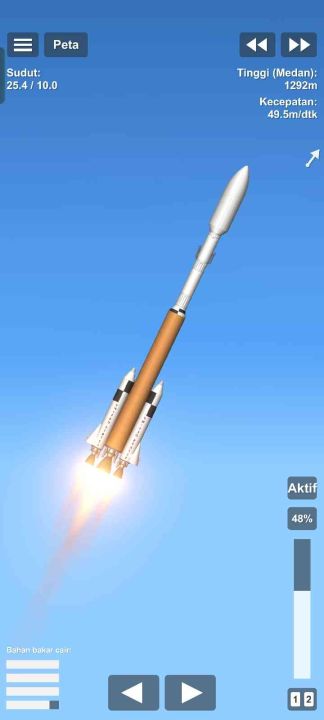 Rocket with rover Blueprint for Spaceflight Simulator / SFS BP