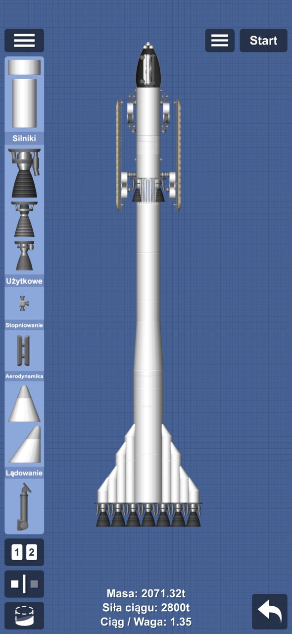 rocket with rover for venus Spaceflight Simulator
