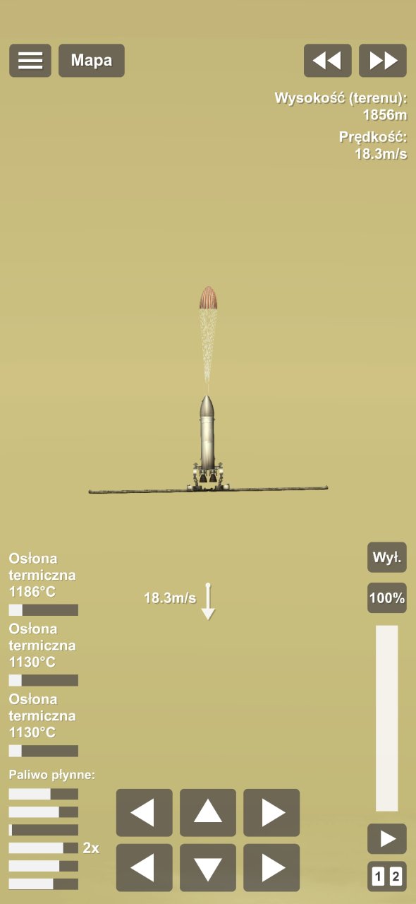 rocket with rover for venus Spaceflight Simulator