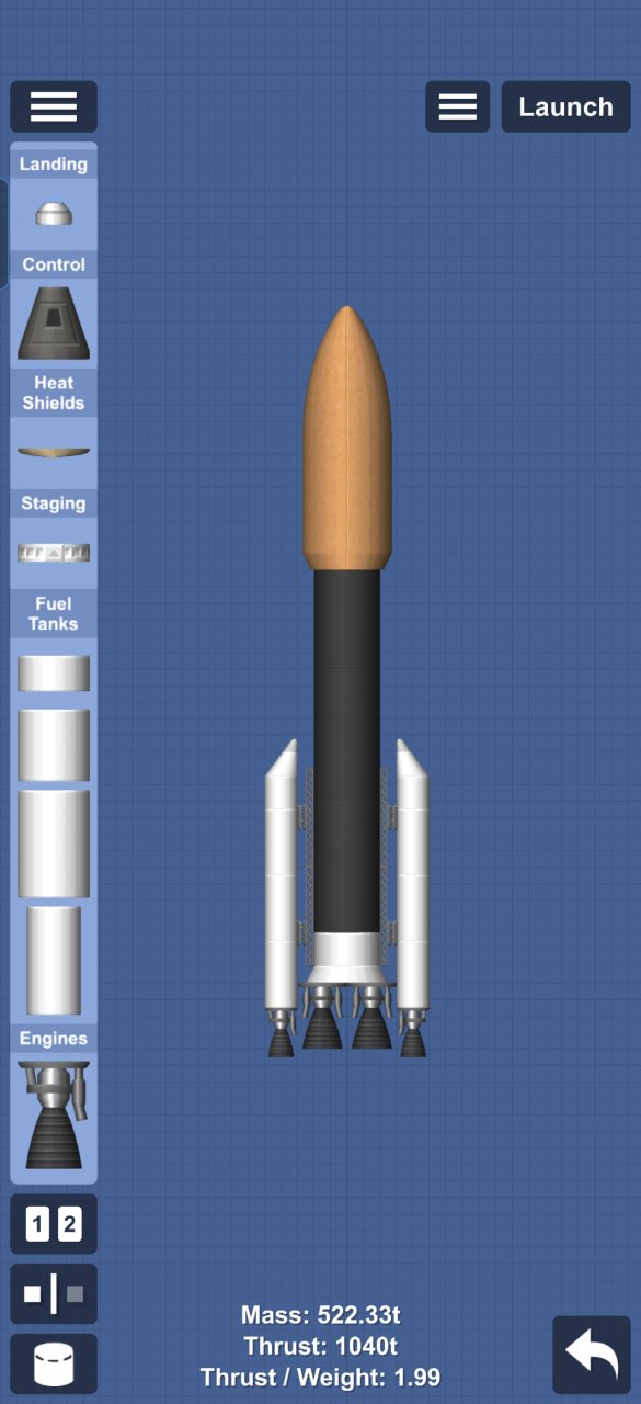 Rocket with Soyuz on top Spaceflight Simulator