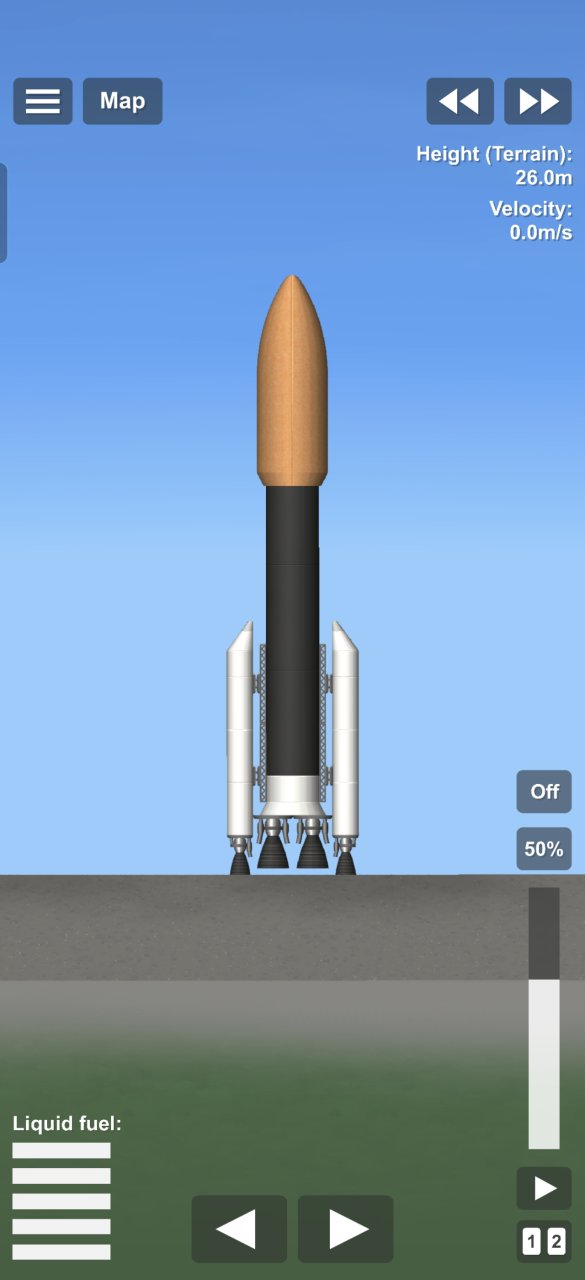 Rocket with Soyuz on top Spaceflight Simulator