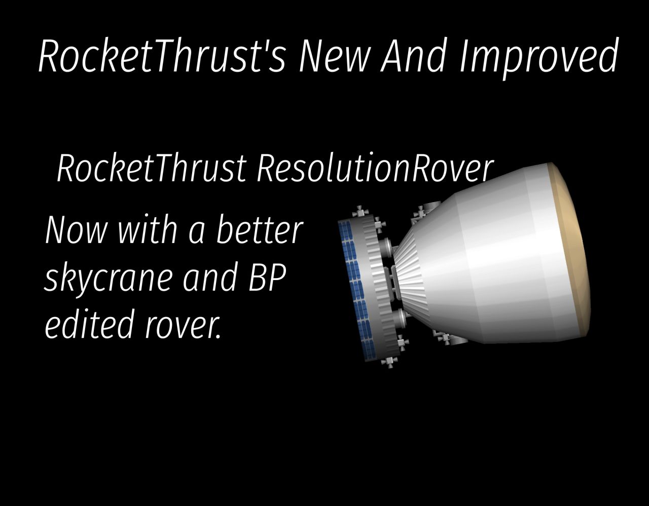 RocketThrust Resolution Rover Blueprint for Spaceflight Simulator / SFS BP