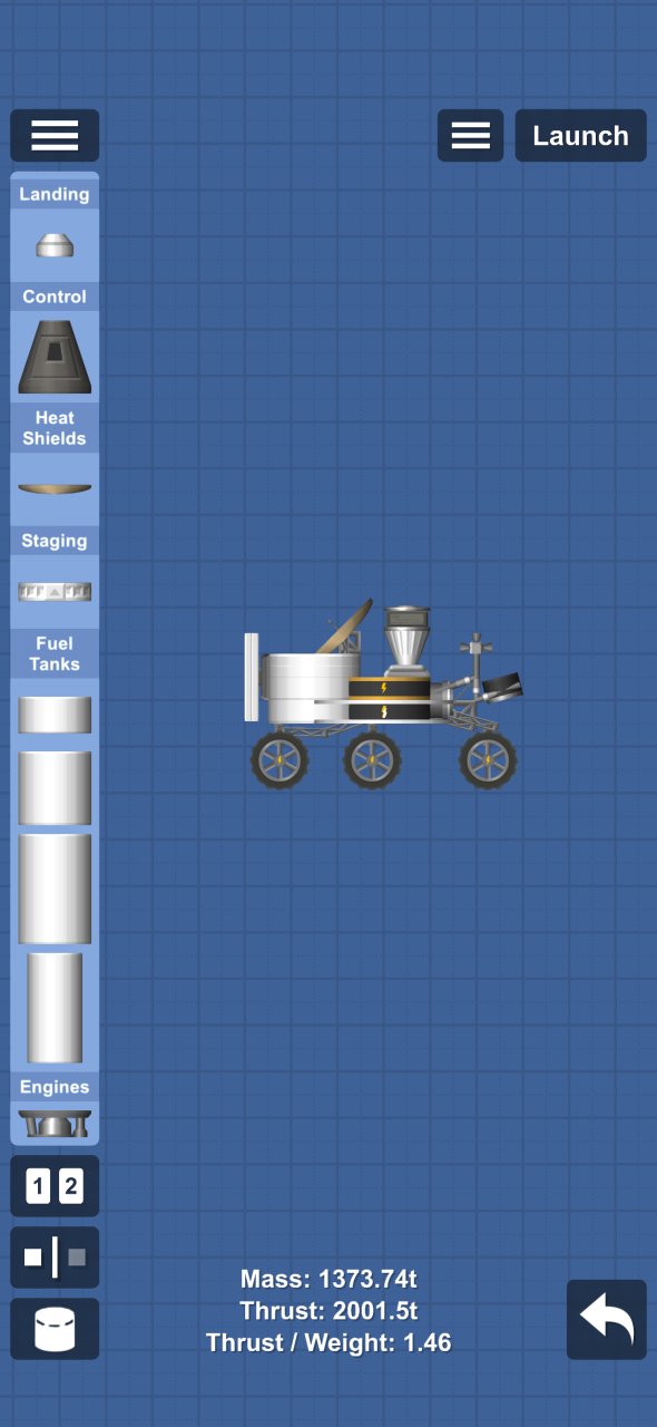 Rover launcher Spaceflight Simulator