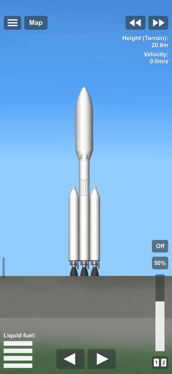 Satelite rocket whit satalite for Spaceflight Simulator