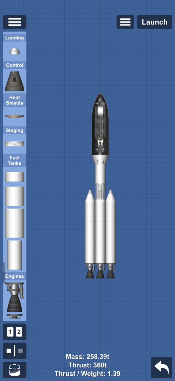 Satelite rocket whit satalite Spaceflight Simulator