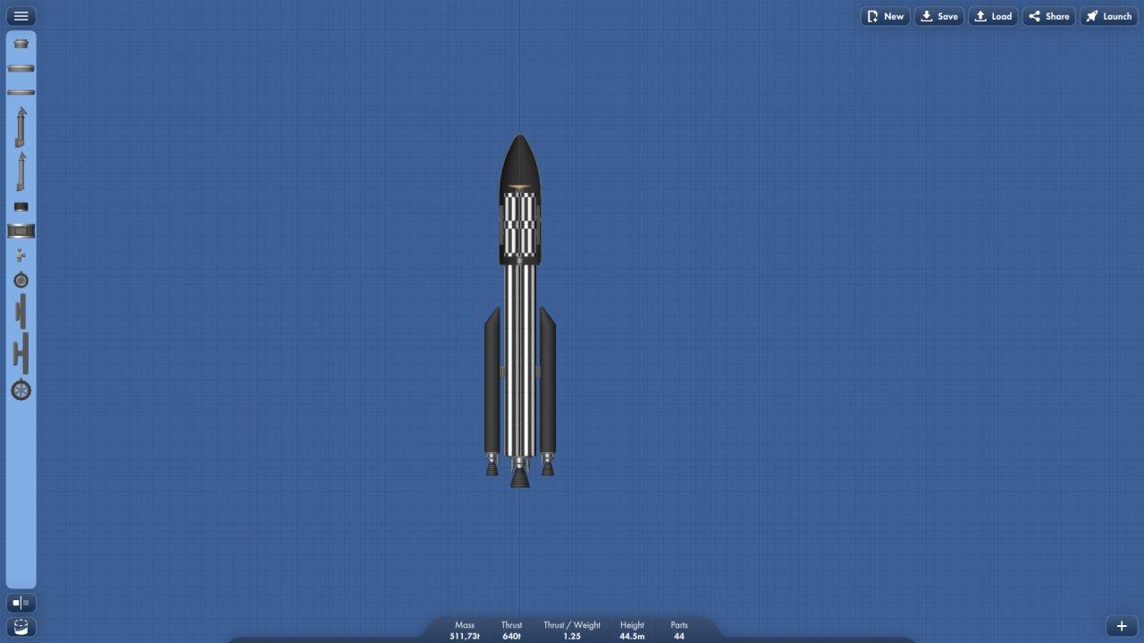 Satelite rocket with sat Spaceflight Simulator