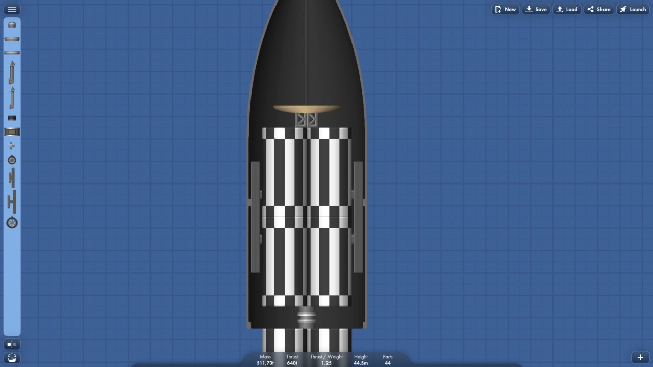 Satelite rocket with sat Spaceflight Simulator