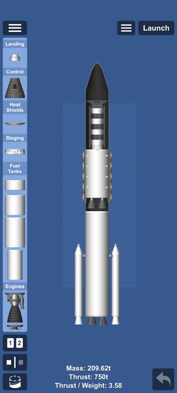 sattelite launcher Spaceflight Simulator