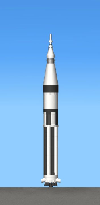 Saturn 1-B Blueprint for Spaceflight Simulator / SFS BP