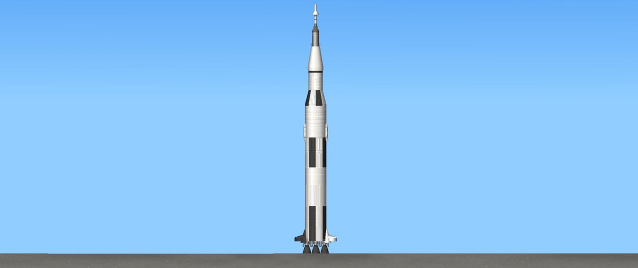 Saturn V Blueprint for Spaceflight Simulator / SFS BP