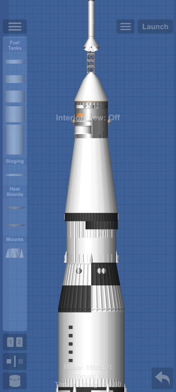 Saturn V (1:100) Spaceflight Simulator