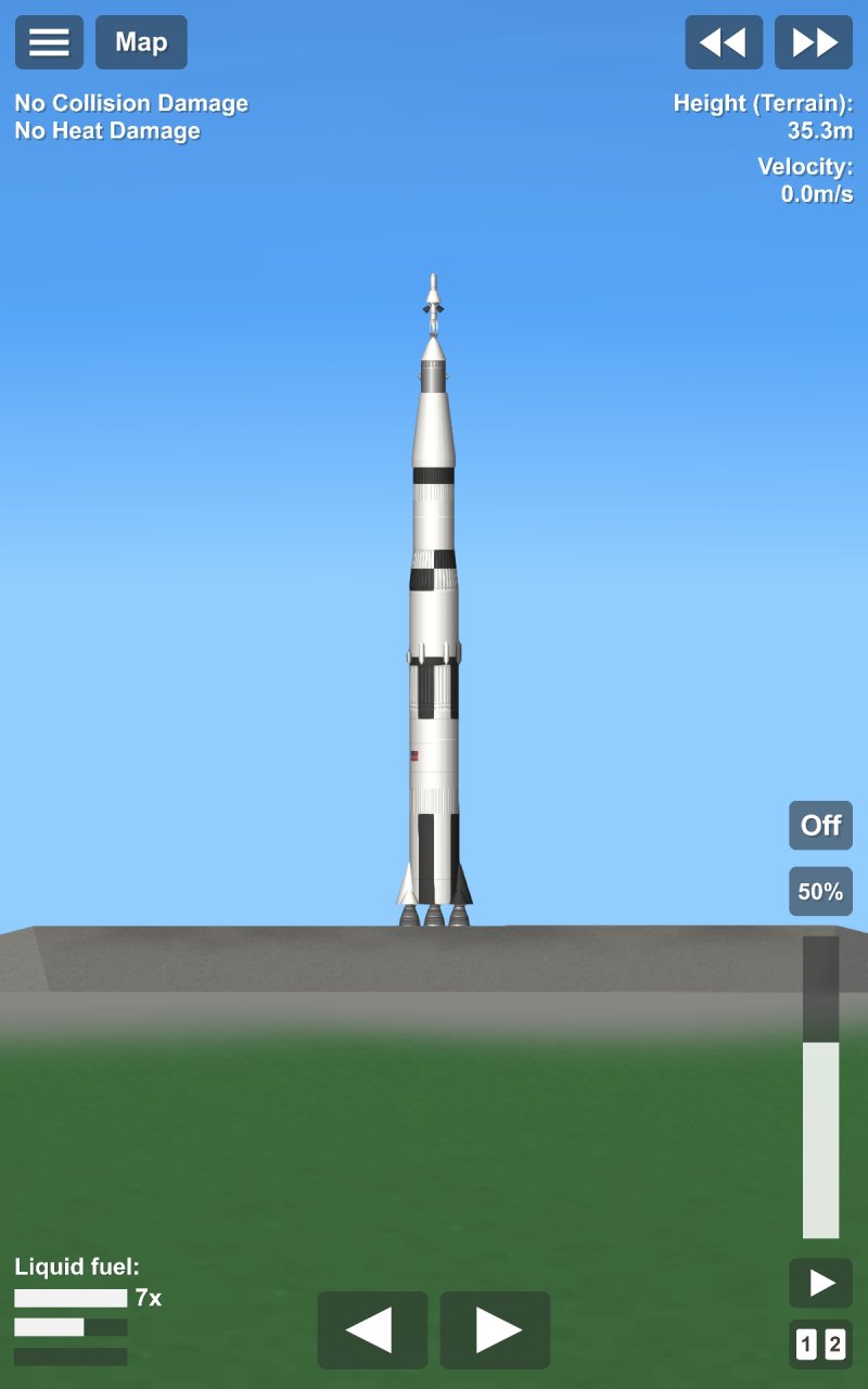 Saturn V Blueprint for Spaceflight Simulator / SFS BP