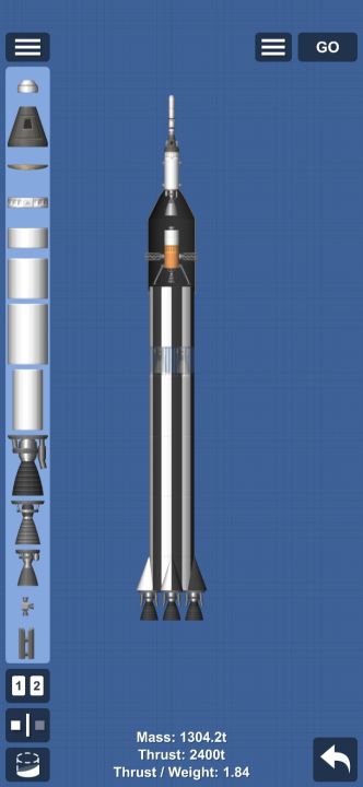 Saturn v Blueprint for Spaceflight Simulator / SFS BP