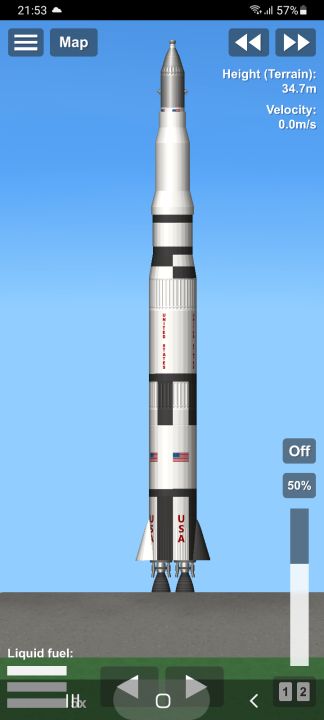 Saturn V Blueprint for Spaceflight Simulator / SFS BP