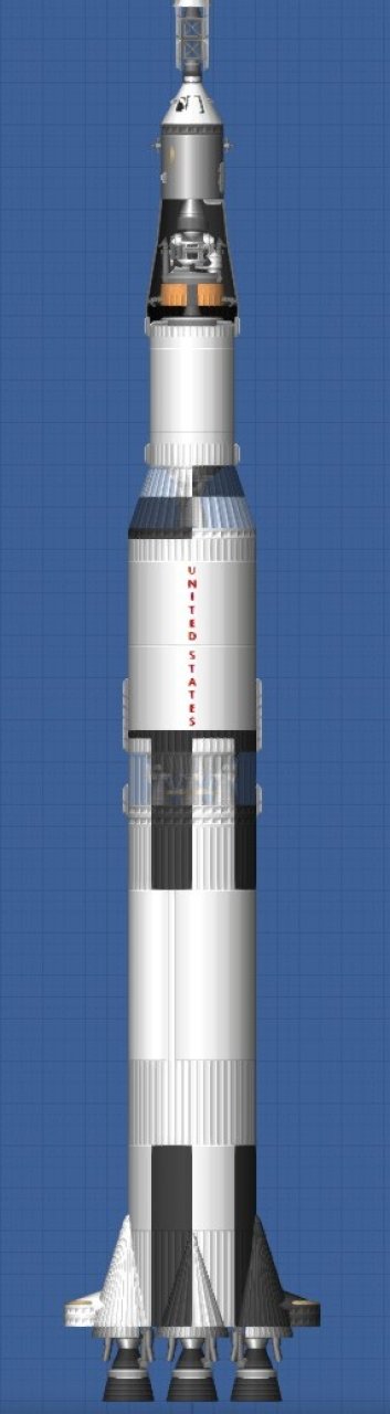 Saturn V (Apollo 11) Spaceflight Simulator