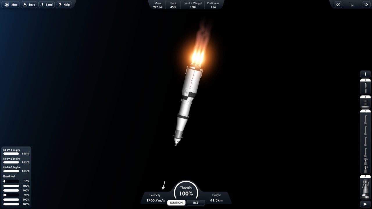 Saturn V (Apollo 11) Spaceflight Simulator