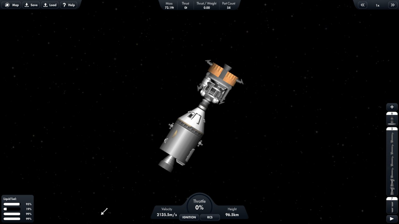 Saturn V (Apollo 11) Spaceflight Simulator