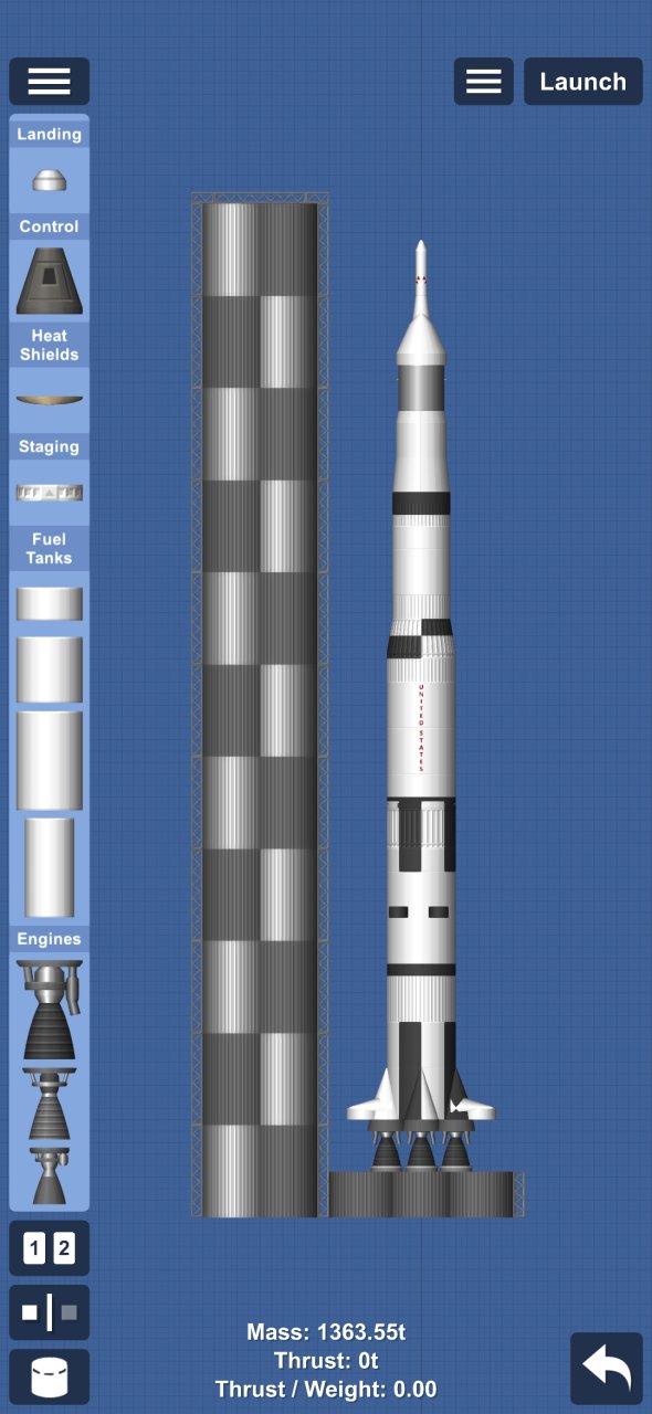 saturn V (Apollo) Spaceflight Simulator