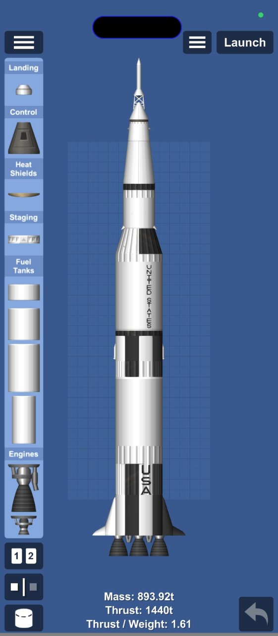 Saturn V mini Spaceflight Simulator