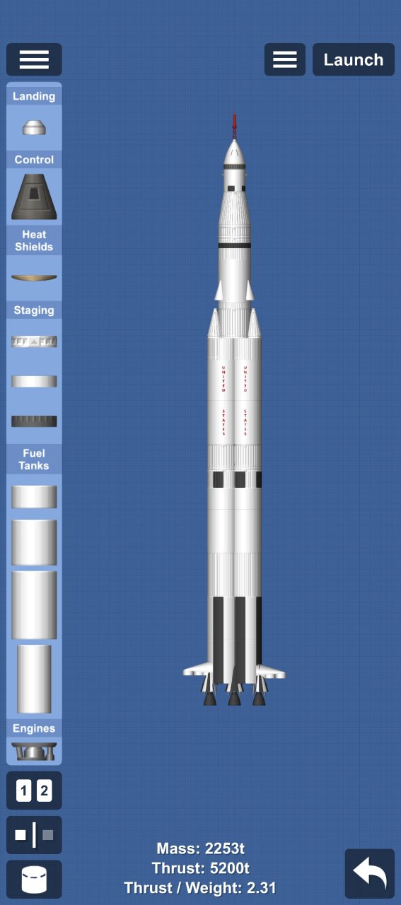 Saturn V No Mod (DLC) Spaceflight Simulator