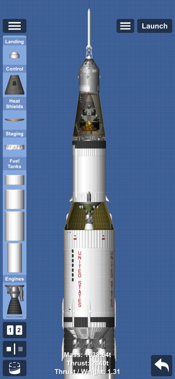 Saturn V  (read desc) Spaceflight Simulator