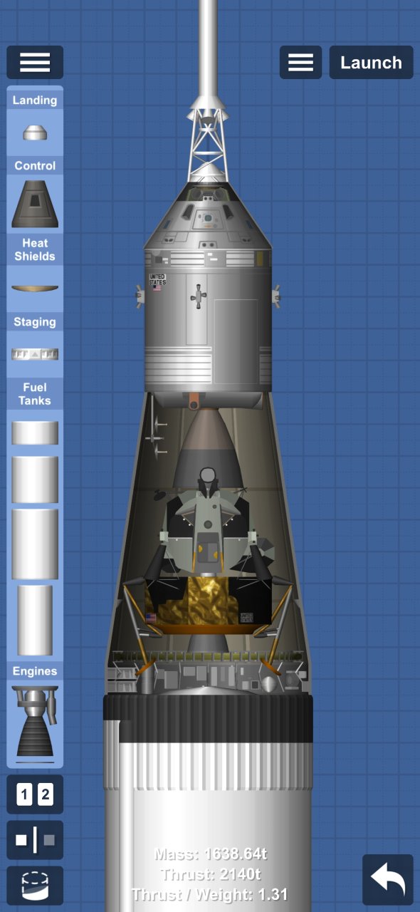 Saturn V  (read desc) Spaceflight Simulator
