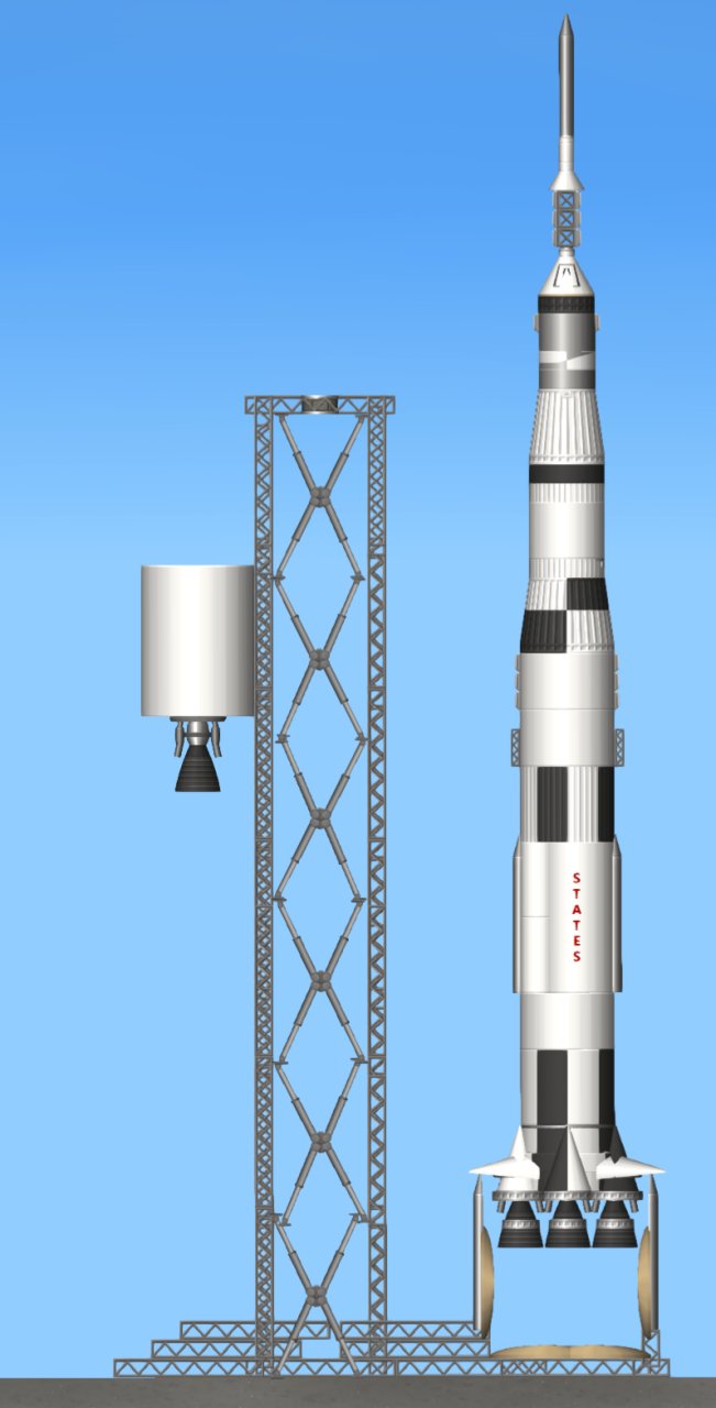 Saturn V Rocket for Spaceflight Simulator
