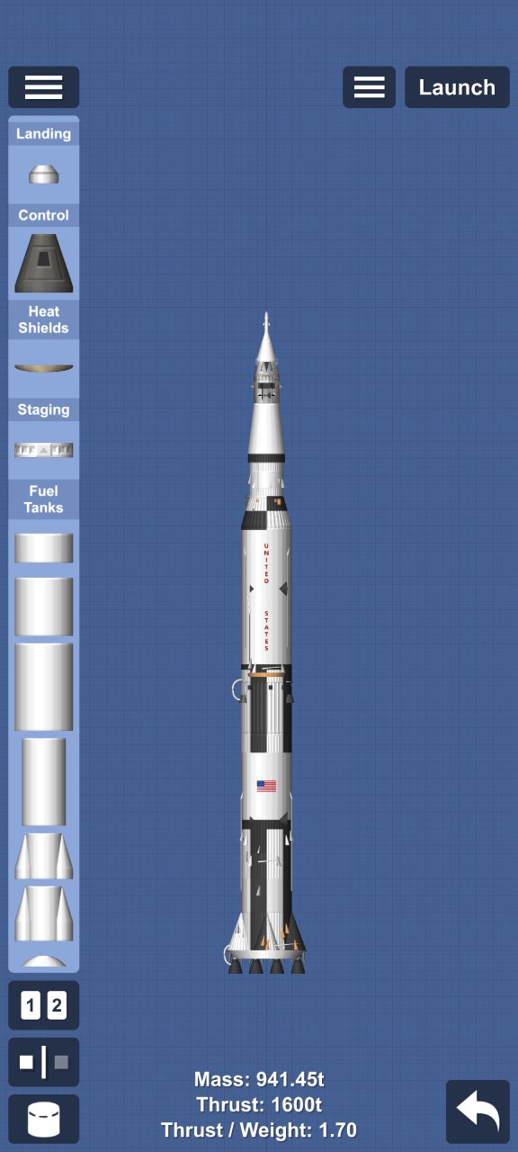 Saturn V Simplicity Spaceflight Simulator