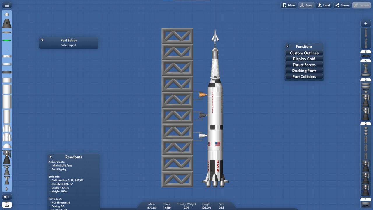 Saturno V Spaceflight Simulator