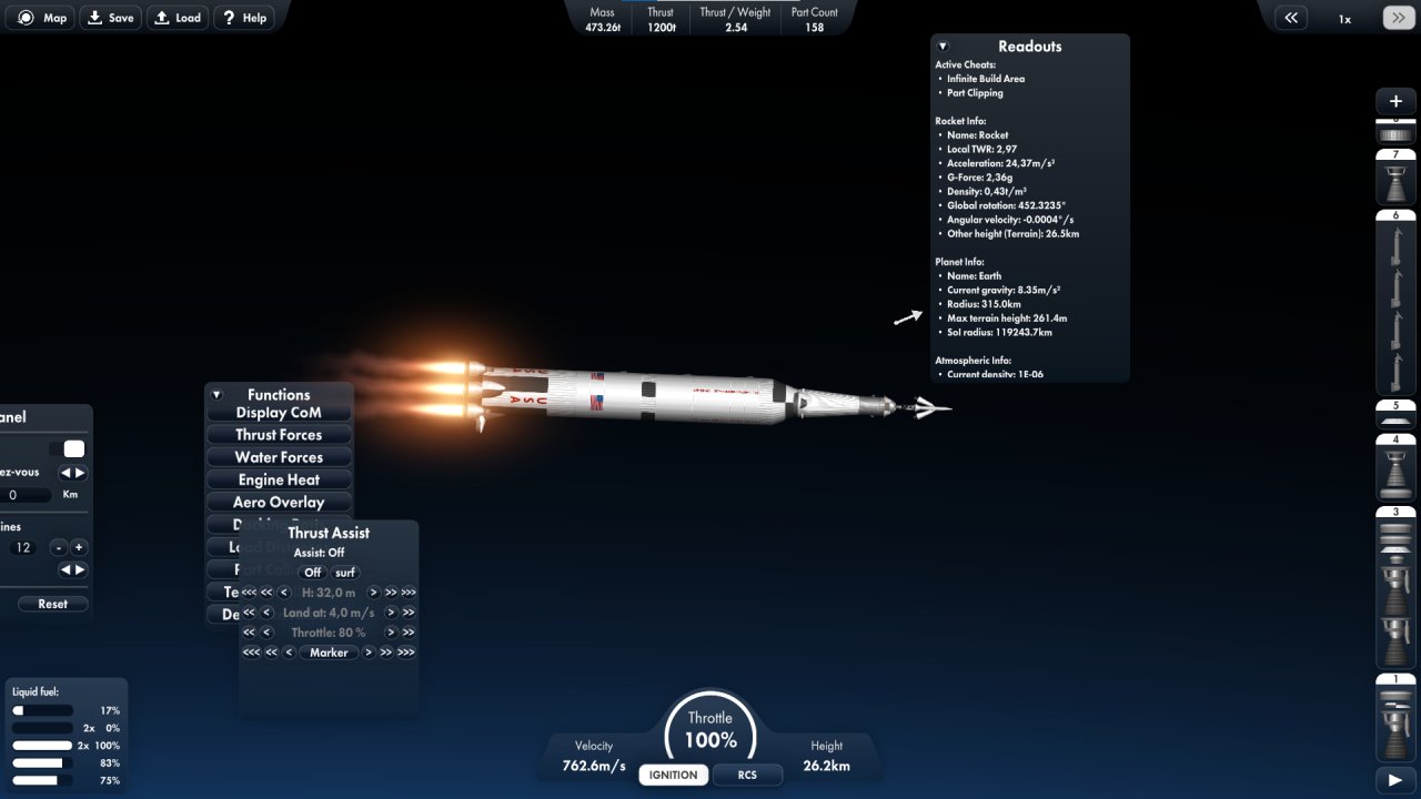 Saturno V Spaceflight Simulator