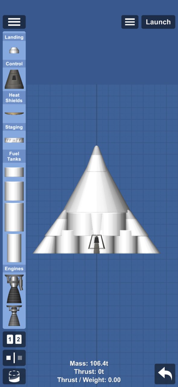 Sea Dragon nose 21 wide Spaceflight Simulator