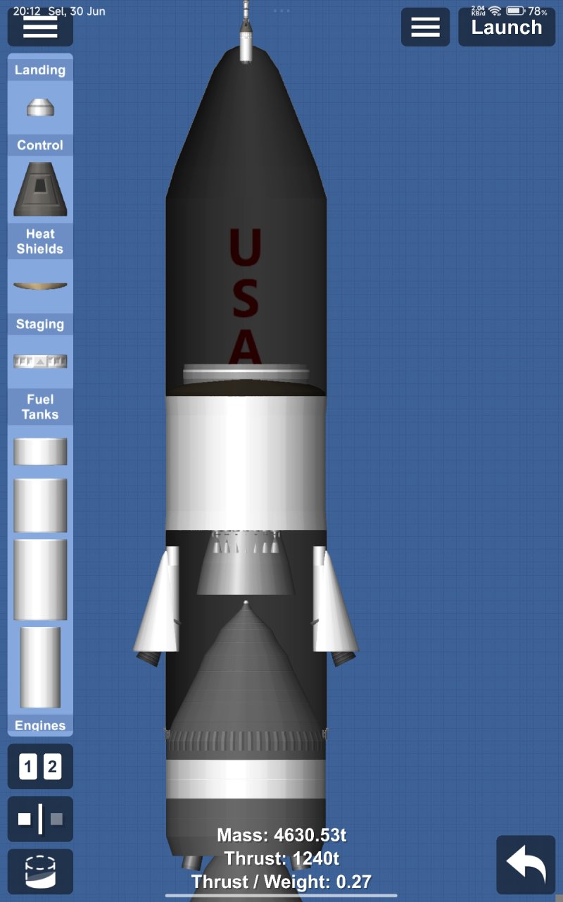Sea Dragon Spaceflight Simulator