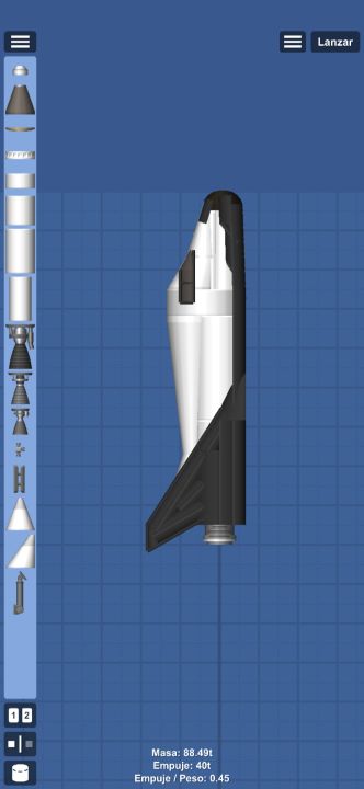 SEF Space Shuttle Blueprint for Spaceflight Simulator / SFS BP