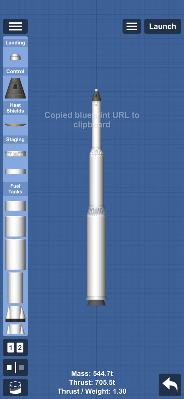 SFS SRBs 3-stage rocket Spaceflight Simulator