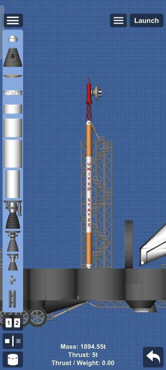 Shuttle space with nasa launch Blueprint for Spaceflight Simulator / SFS BP