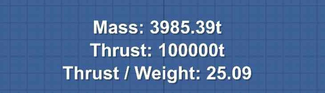 Silver Bullet 100K THRUST Blueprint for Spaceflight Simulator / SFS BP