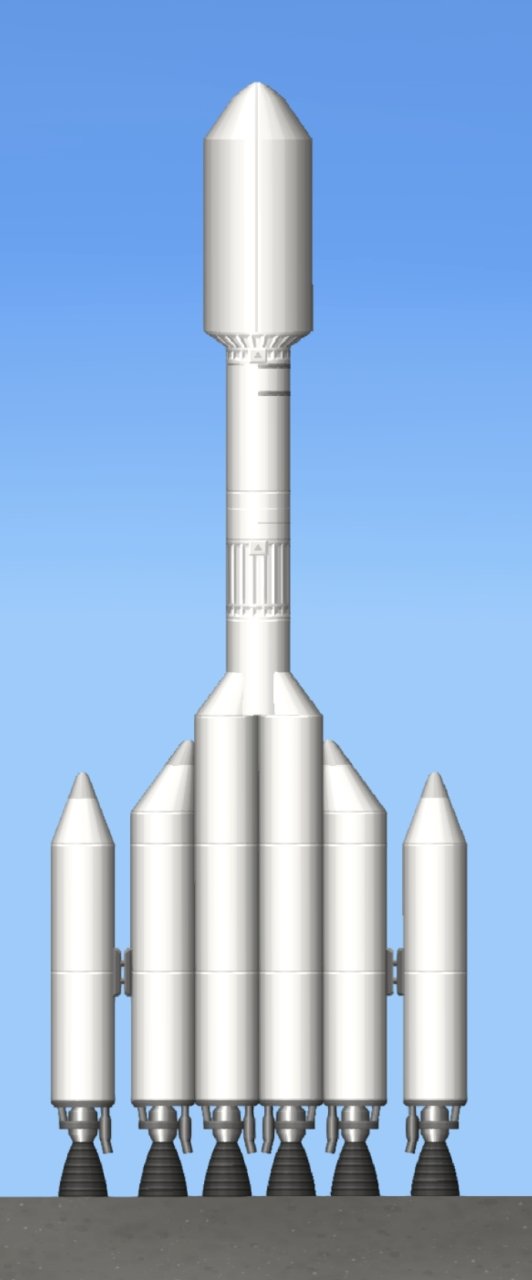 Simple 3 Stage rocket NO DLC Spaceflight Simulator