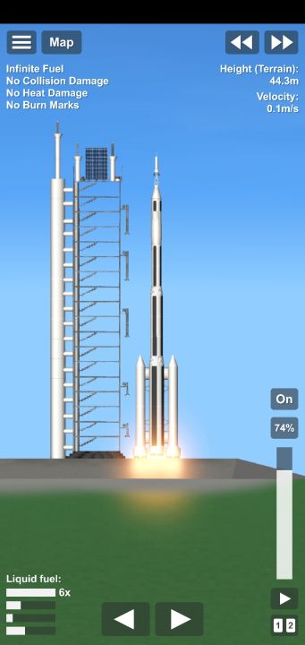 Sirius X1A rocket Blueprint for Spaceflight Simulator / SFS BP