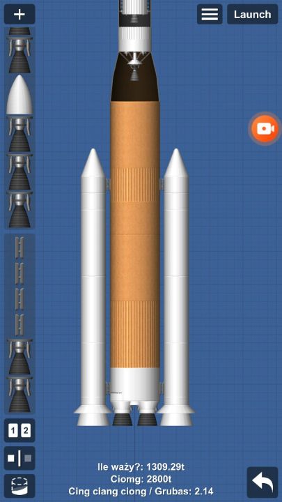 SLS Blueprint for Spaceflight Simulator / SFS BP