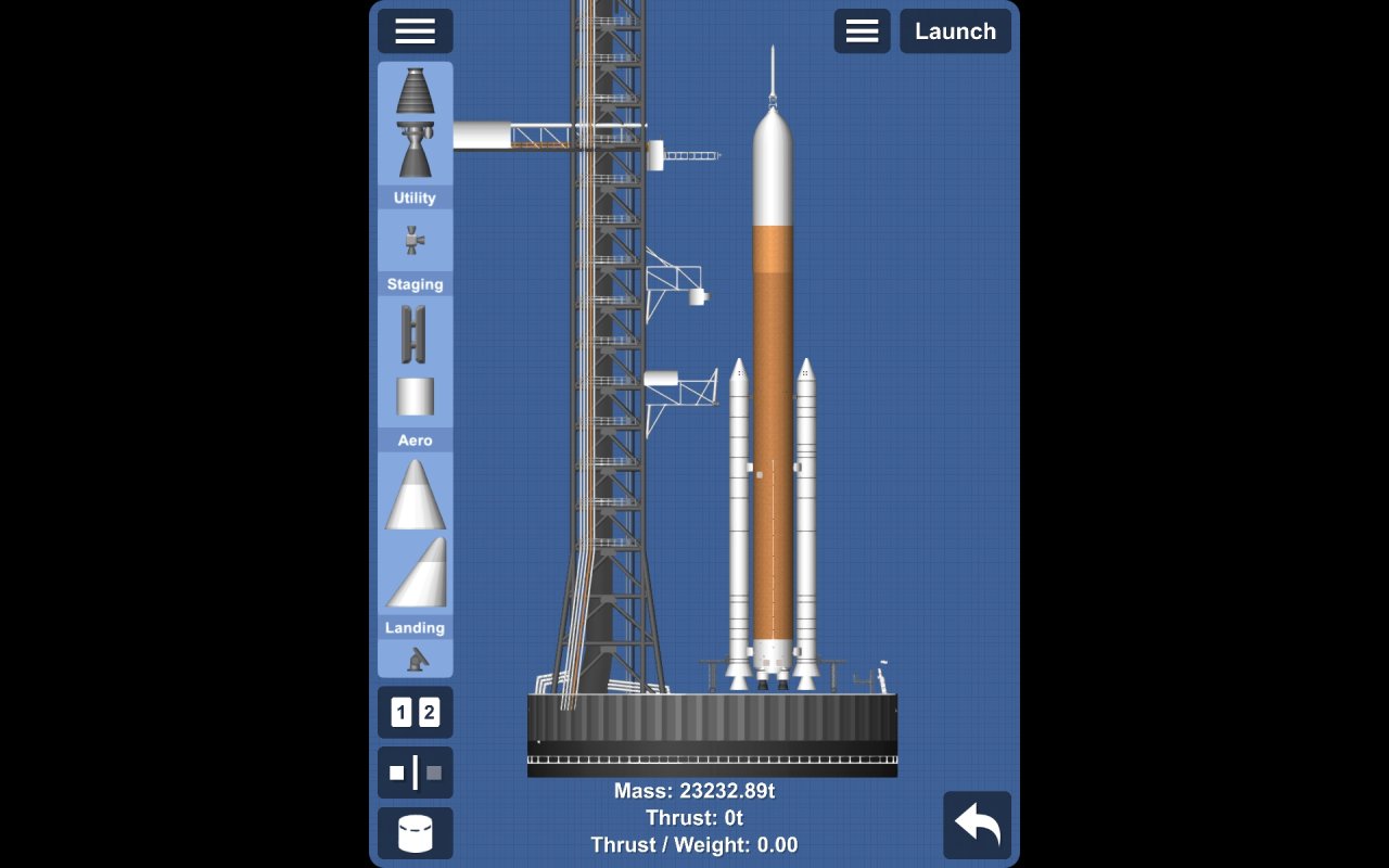 SLS Artemis mission Spaceflight Simulator