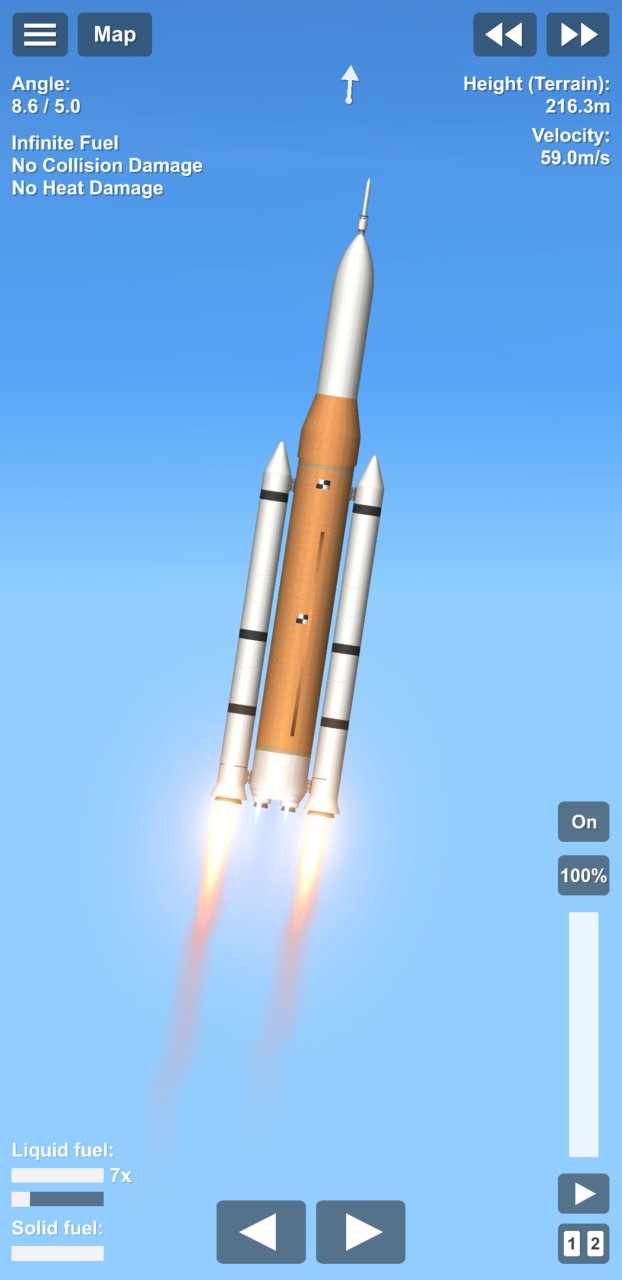 SLS bloc 1 / artemis 2 Spaceflight Simulator