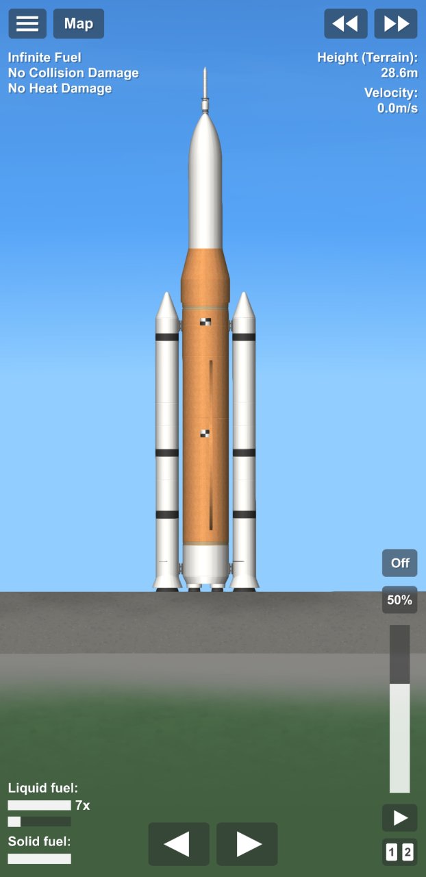 SLS bloc 1 / artemis 2 Spaceflight Simulator