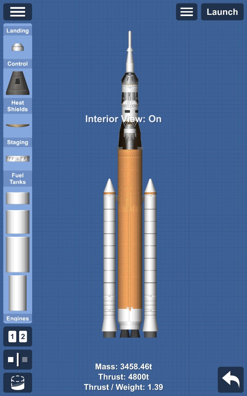 SLS Block 1 (Hyper realism) Spaceflight Simulator