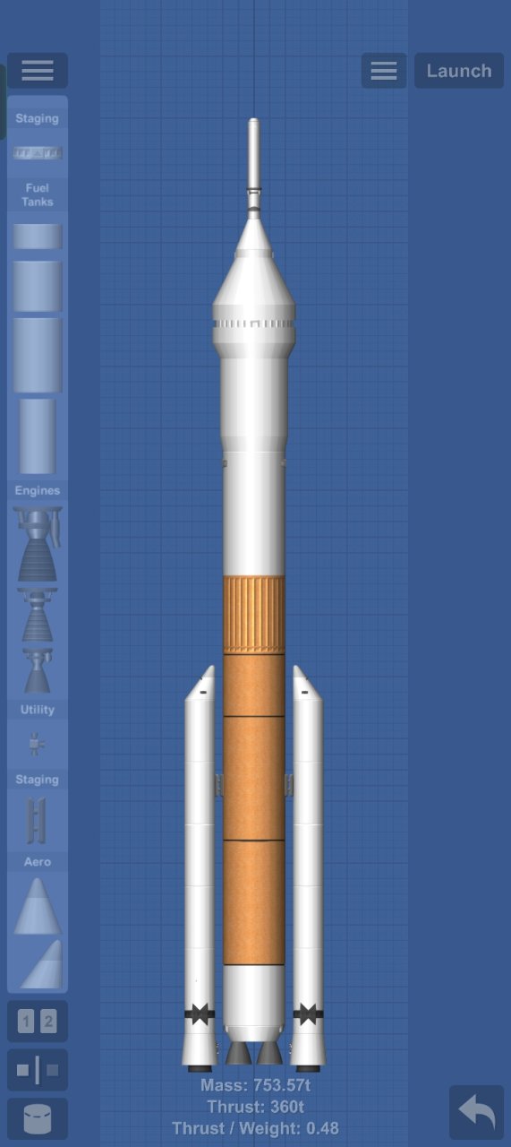 SLS block 1 (medium) Spaceflight Simulator