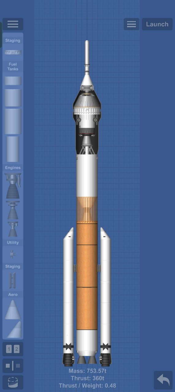 SLS block 1 (medium) Spaceflight Simulator