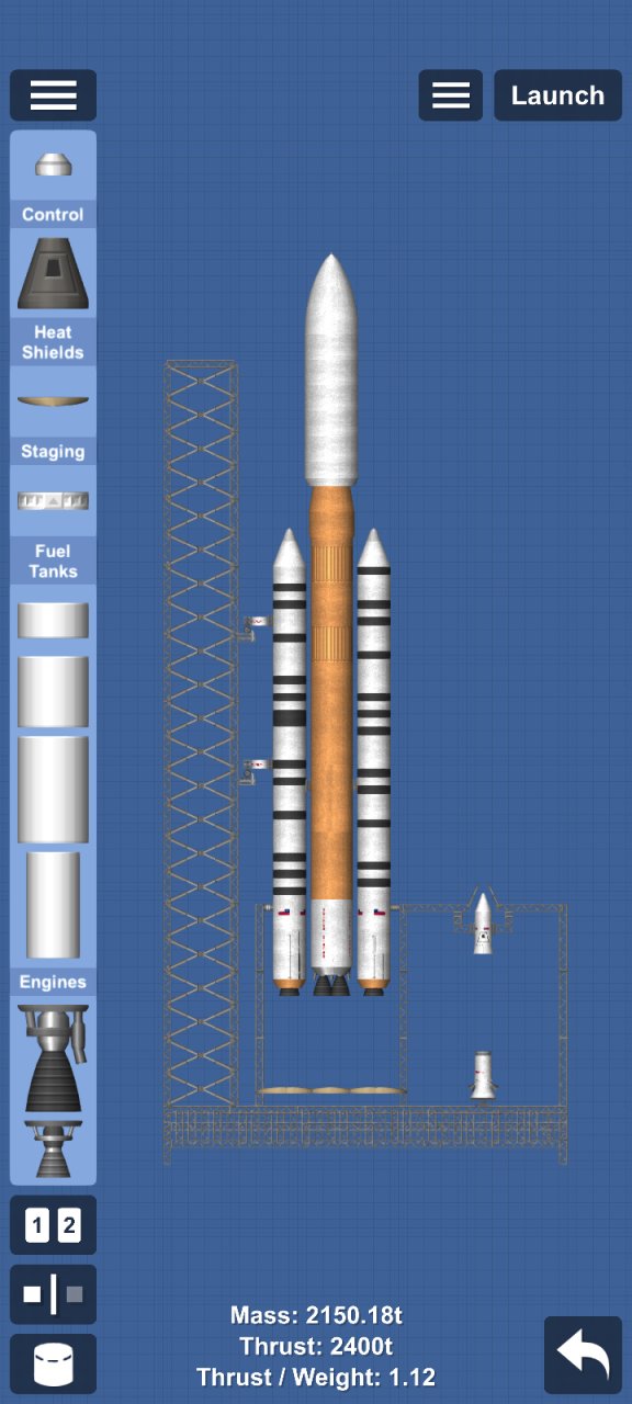 SLS BLOCK 2 CARGO (my design) Spaceflight Simulator